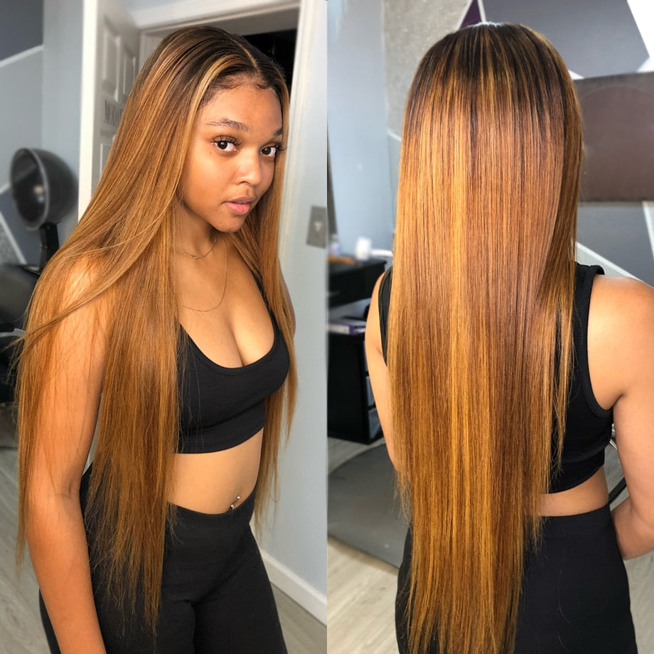 Lowell - 4x4 closure, straight lace front wig