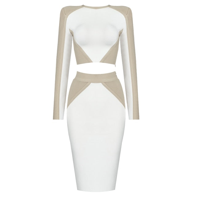 Full Sleeve Two Piece Bandage Suit