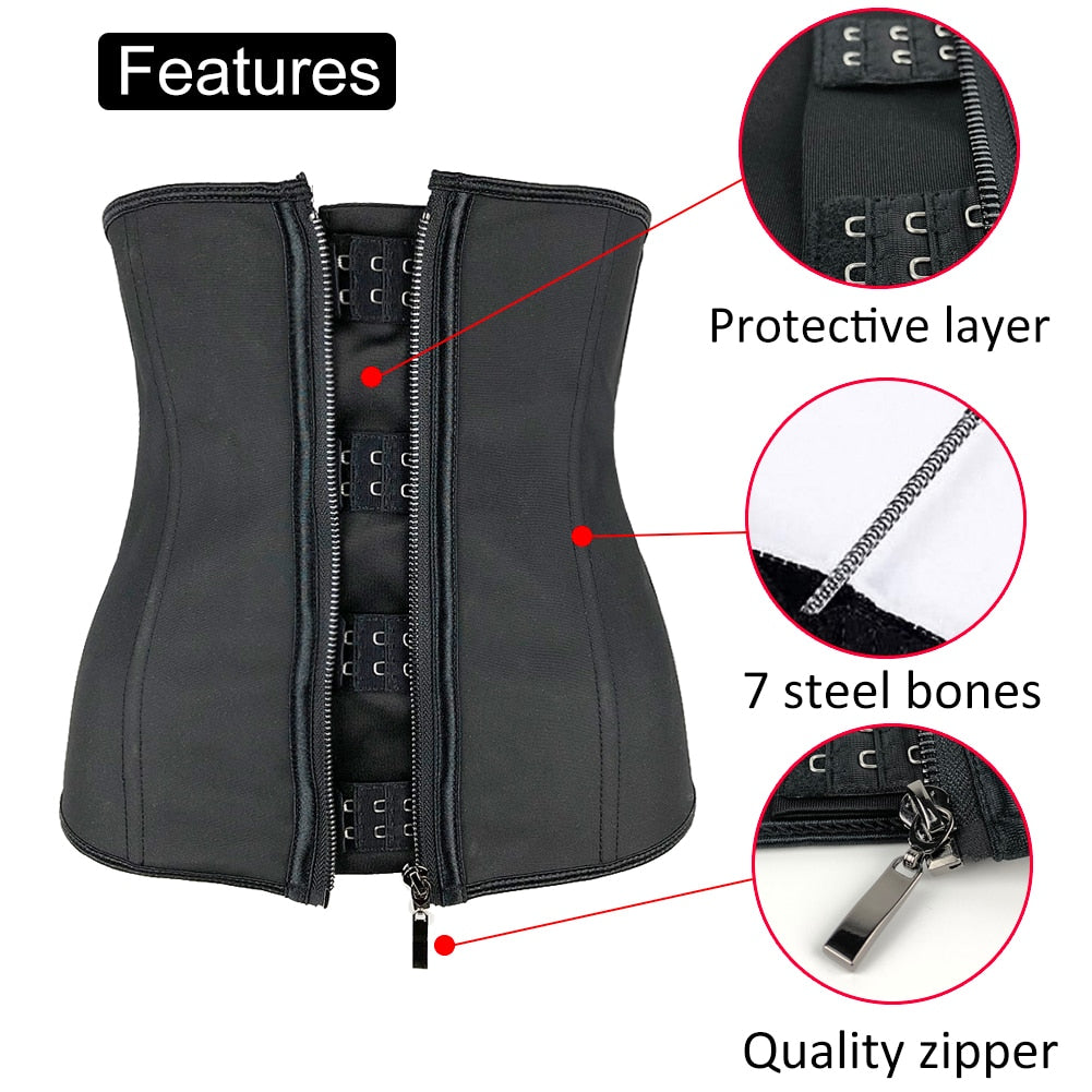 Women Latex Waist Trainer Body Shaper Corsets